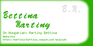 bettina martiny business card
